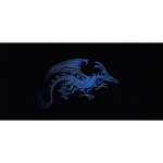 Blue Dragon Black Background vector